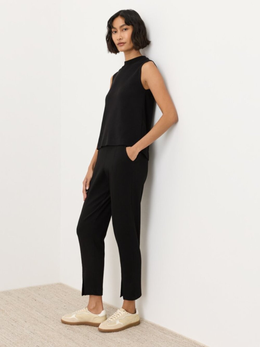 Pact Organic Cotton Women's Airplane Tapered Leg Pant | Black
